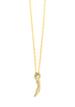 14k gold small single branch on 18